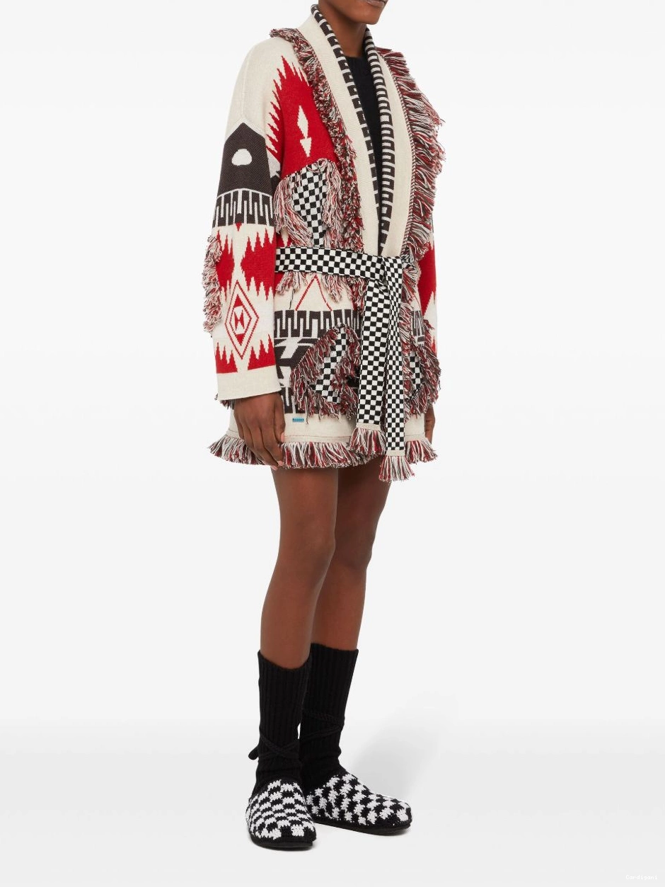 Affordable Alanui Racing Women Icon cardigan wool 0813